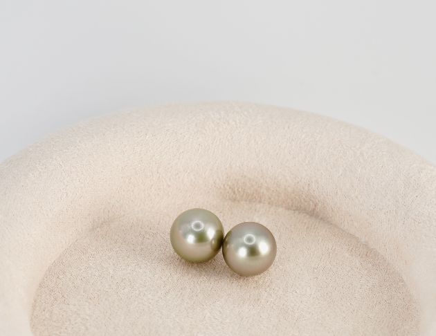 10.5-11mm 大溪地淺灰綠珍珠