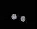 The round 鑽石耳環 0.30克拉