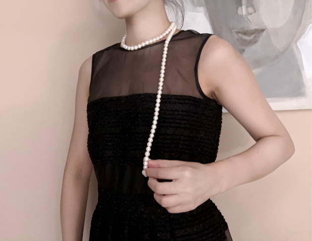 8mm 日本 AKOYA 珍珠項鍊『Y形兩用長鍊』