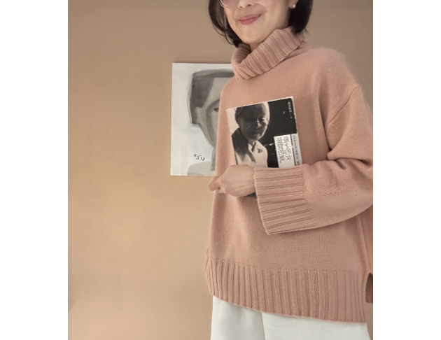 100% Cashmere 立領毛衣 (厚版）