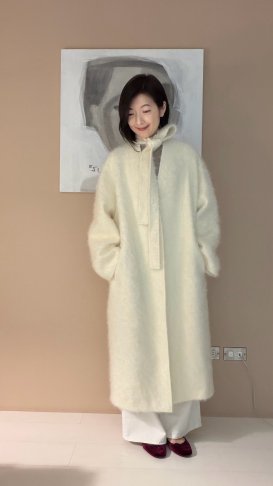 喀什米爾絨毛大衣 30%Cashmere 70%wool