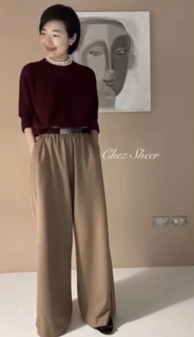 喀什米爾紫色毛衣for Berta