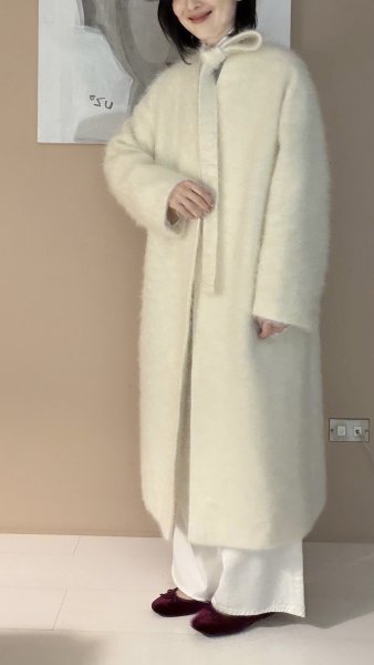 喀什米爾絨毛大衣 30%Cashmere 70%wool